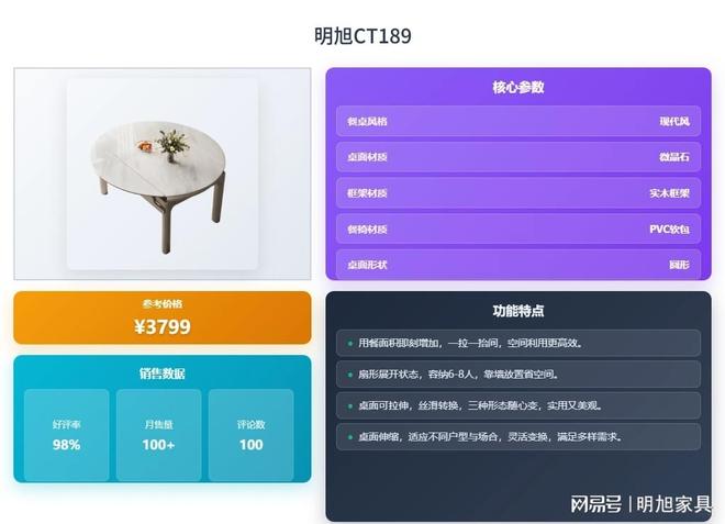 石餐桌买哪款好？精选前十名型号推荐！CQ9电子平台入口2025年明旭微晶(图8)